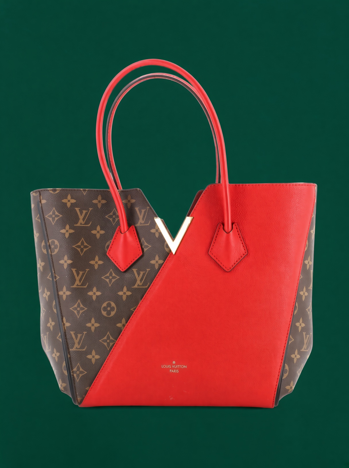 Kimono Handbag Monogram Canvas and Leather MM tote bag